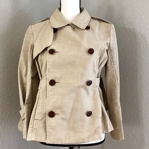 BCBGeneration Super Cute Beige Pea Coat  Large